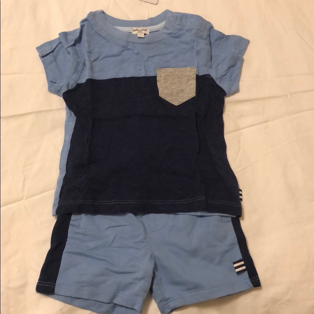Baby boy shirt and shorts set